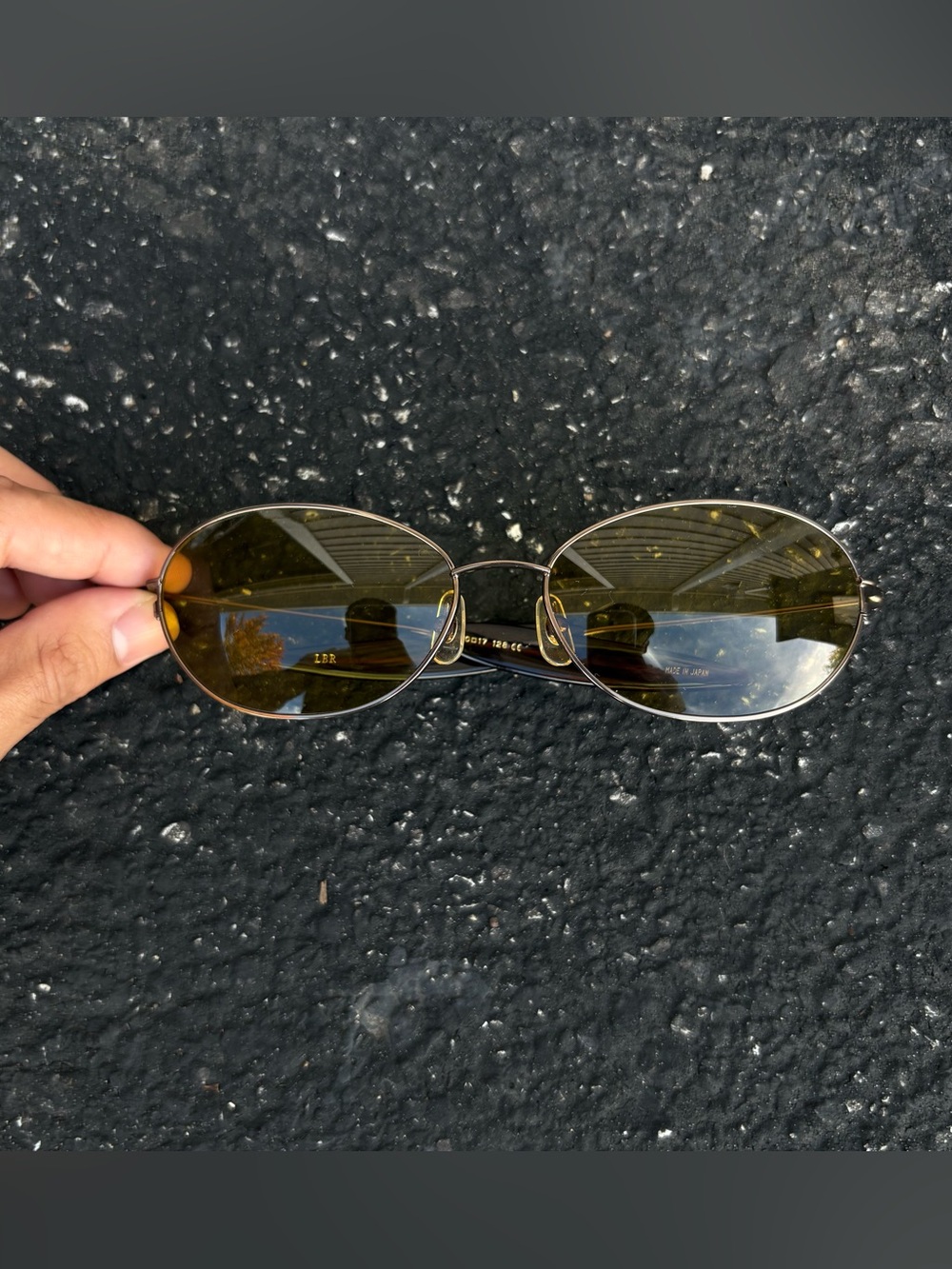 Matsuda 10647 Vintage Japan Oval Sunglasses LBR Brown Lens 60-17-128 Designer